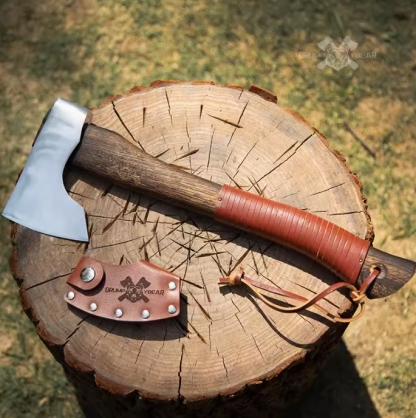 Ascia portatile da esterno in acciaio puro