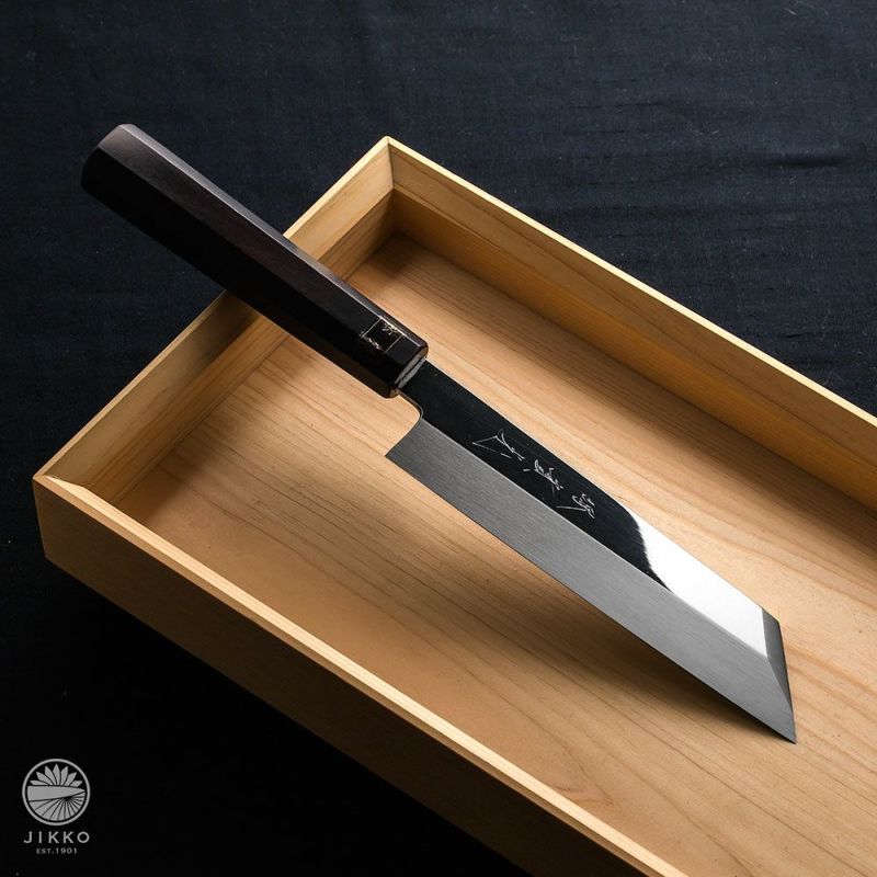 [Внос от Япония] Японски кухненски нож за белене, изработен от стомана Qingshen No2 с абаносова дръжка!