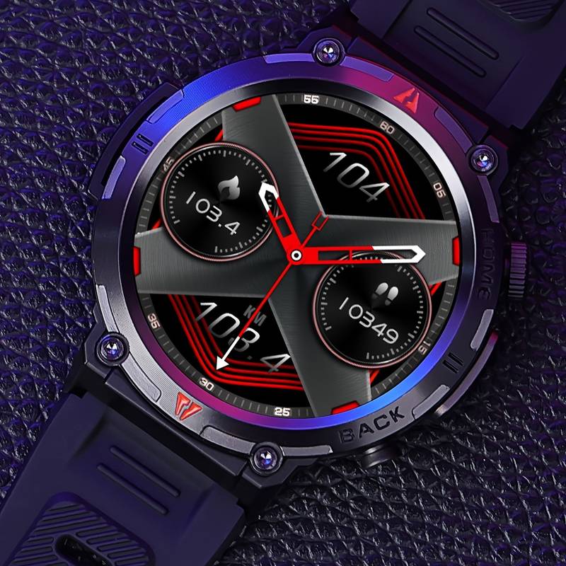 Ceas Inteligent Sport JELLOO Pentru Bărbați: Iluminare LED, Răspunde/efectuați Apeluri, Ceas Sport În Aer Liber, Tracker Fitness, Pedometru Și Multe Altele - Compatibil Cu Android! detalii 6