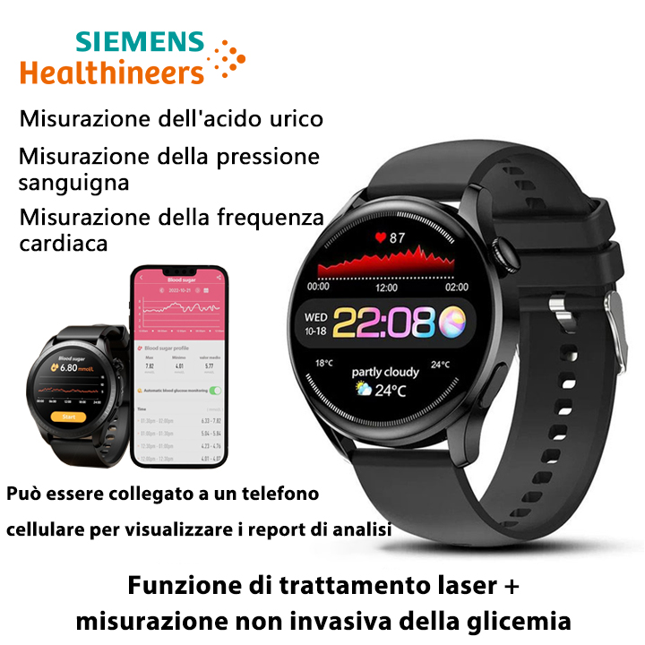 Orologio per terapia laser Siemens (può monitorare la pressione sanguigna e la glicemia)