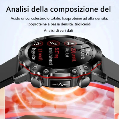 Orologio per la terapia laser Philips. Analisi della glicemia e dell'acido urico, ecc.