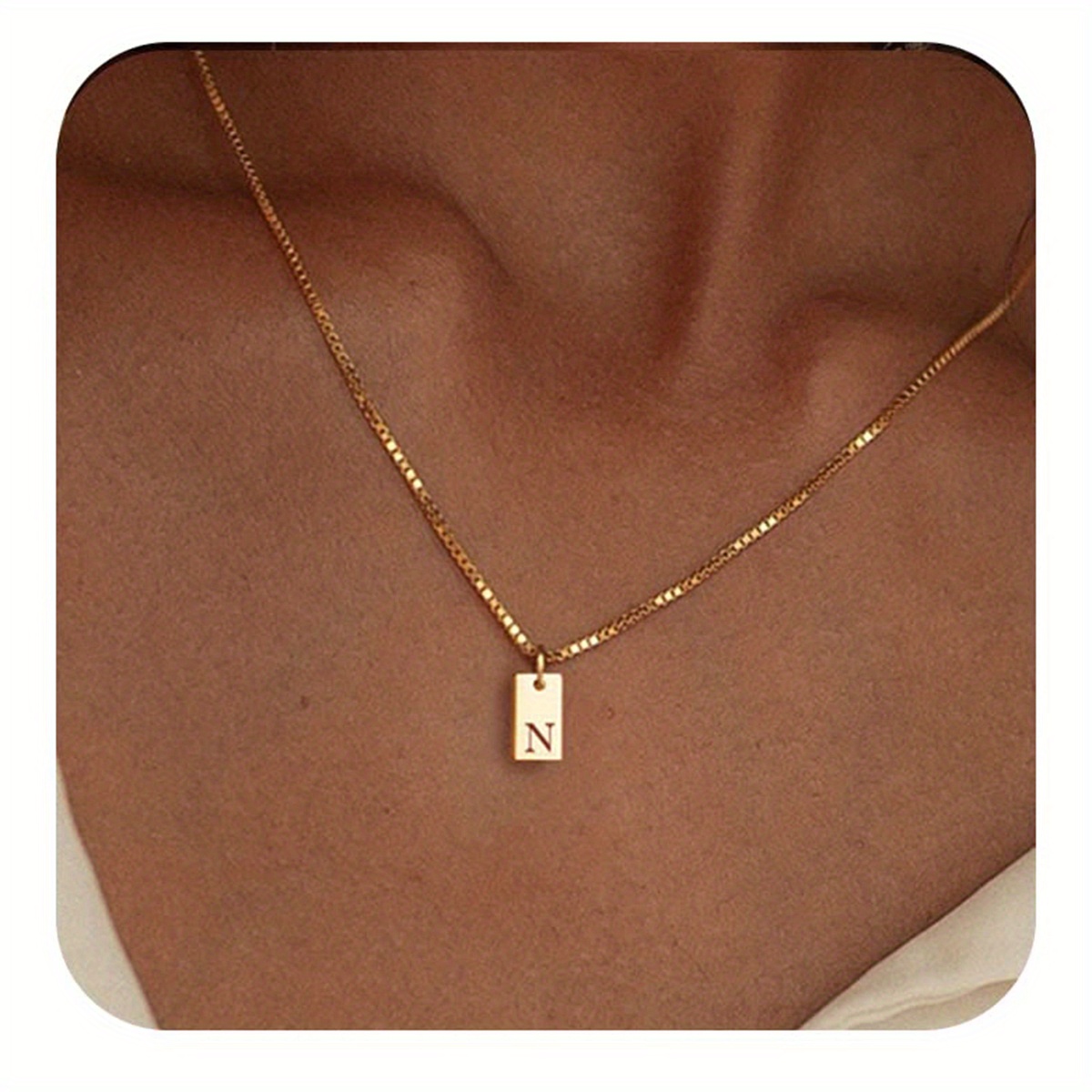 🎁 50% sleva na všechny produkty !🌟Náhrdelník s anglickými iniciálami Náhrdelník ze 14K zlata💫