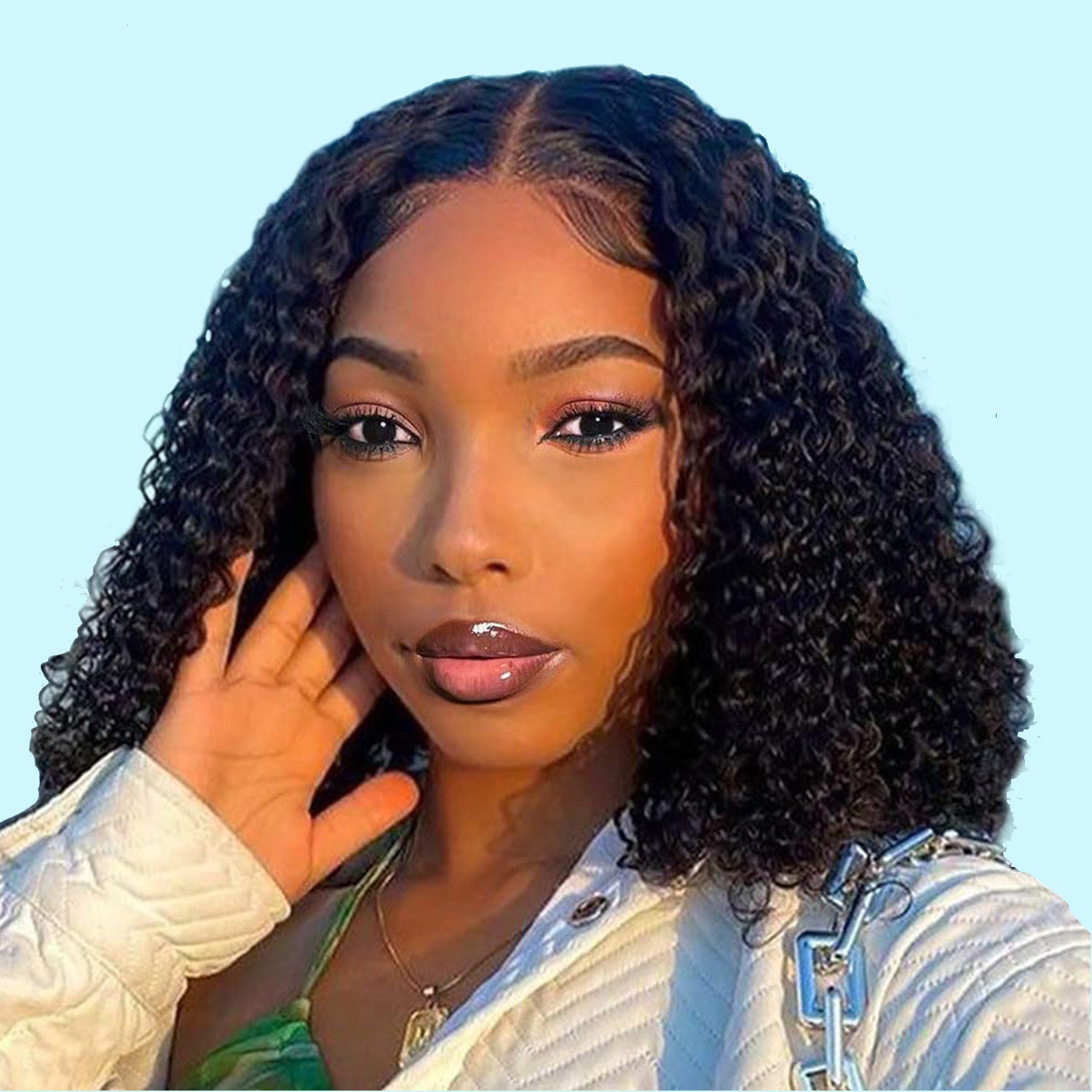 YMS Wear and Go Glueless Wigs Human Hair Pre Plucked Deep Wave Bob Wig Human Hair Lace Front Wigs for Beginners Upgraded No Glue Pre Cut 4x4 Lace Closure Glueless Wigs for Black Women Human Hair