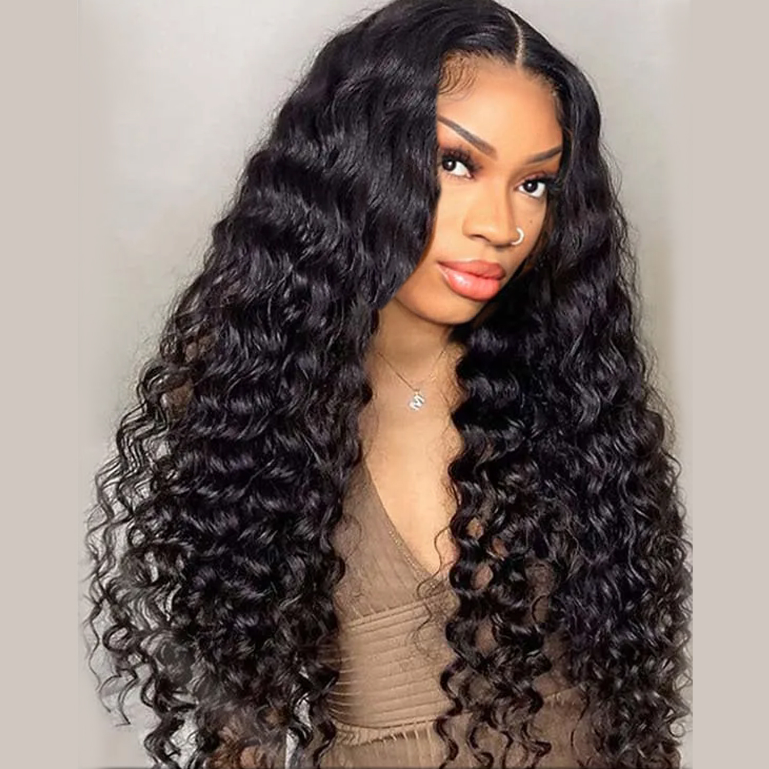 YMS Wear And Go Glueless Wigs Human Hair Pre Cut Lace Deep Wave Lace Front Wigs Human Hair Pre Plucked Ready to Wear Wigs