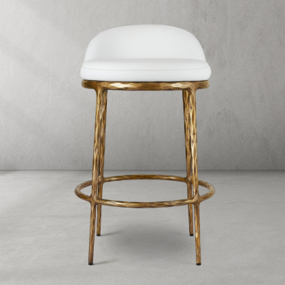 Tadeusz Fabric Swivel 360° Counter Stool