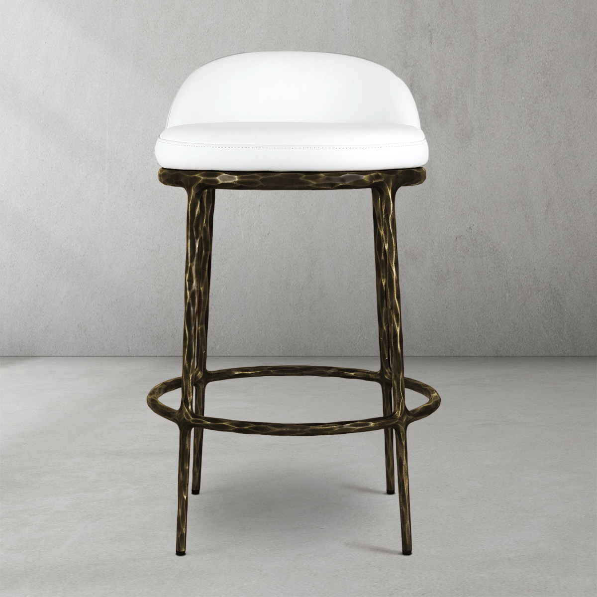 Tadeusz Fabric Swivel 360° Counter Stool