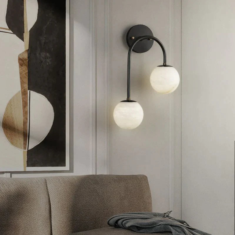 Blake Alabaster Sconce, Modern Marble Wall Lamp
