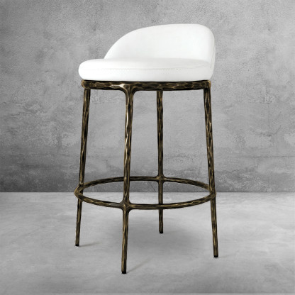 Tadeusz Fabric Swivel 360° Counter Stool