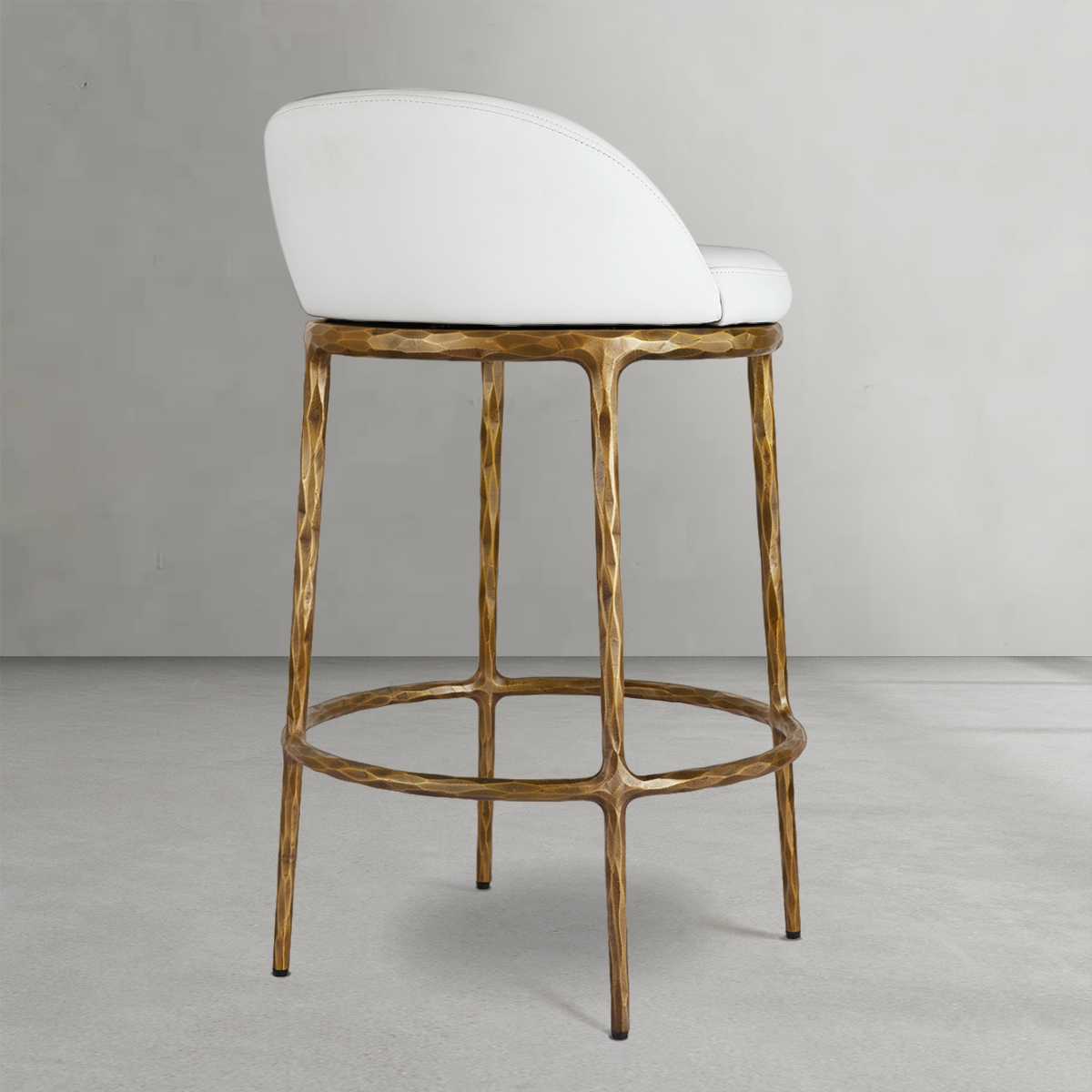 Tadeusz Fabric Swivel 360° Counter Stool