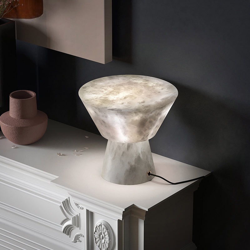 Gama L Alabaster Living Room Table Lamp