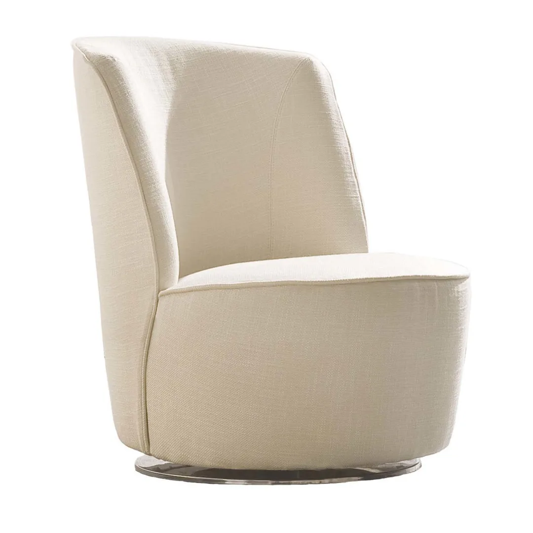 COCOON IVORY SWIVEL CHAIR