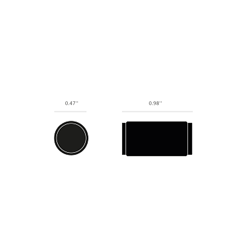 FURNITURE KNOB SET / LINEAR / BLACK