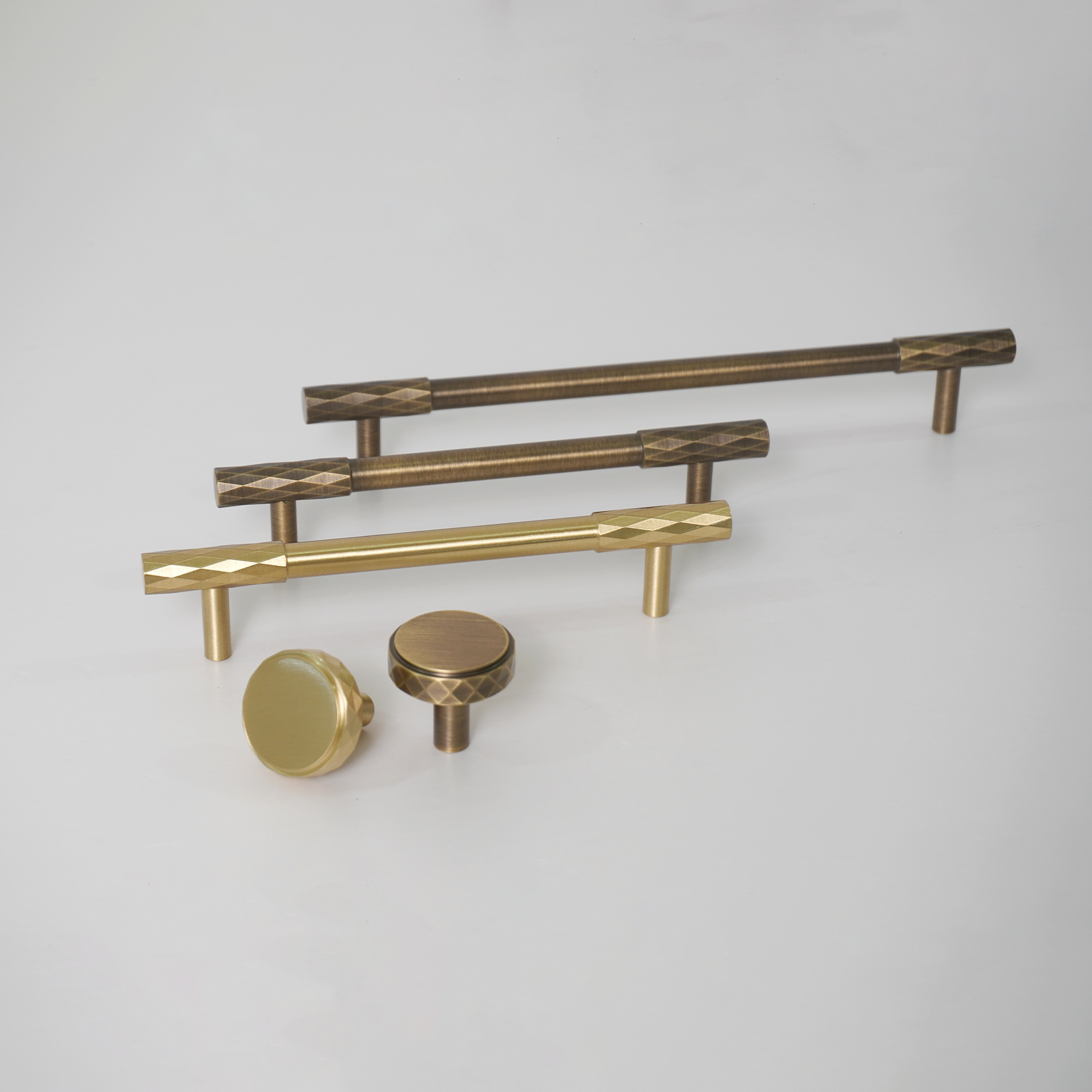 Miana Brushed Brass Cabinet Knob and Pulls