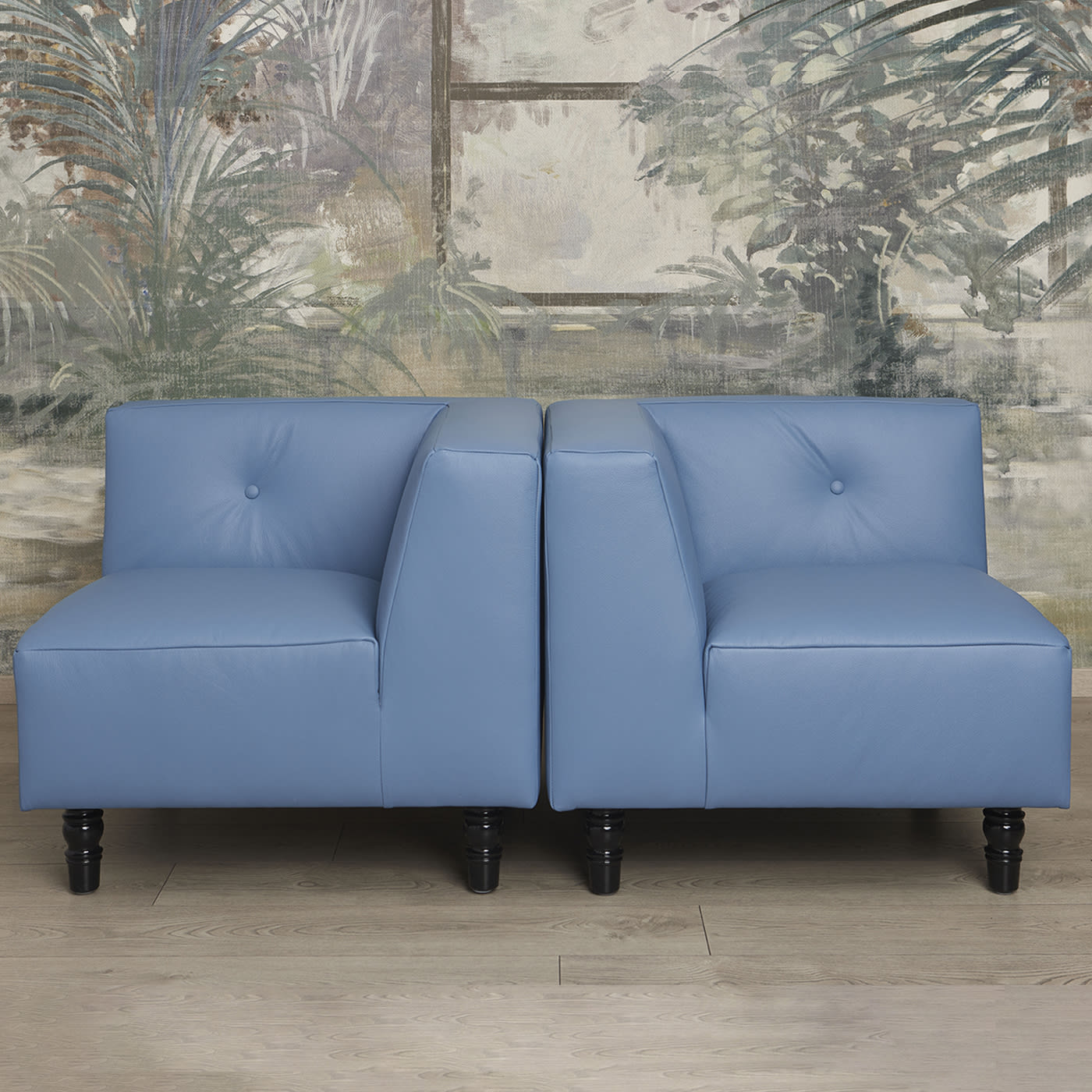PUZZLE AZURE ARMCHAIR