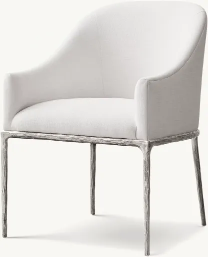 Thaddeus Slope Fabric Dining Armchair