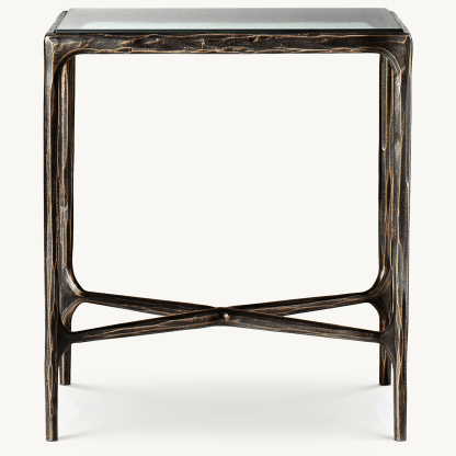 ALEXANDER GLASS SQUARE SIDE TABLE