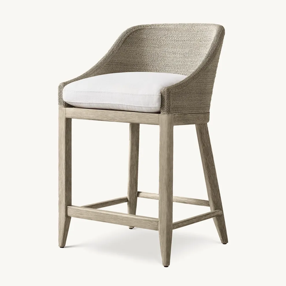 MARISOL SEAGRASS SLOPE ARM BAR & COUNTER STOOL Scuethyee