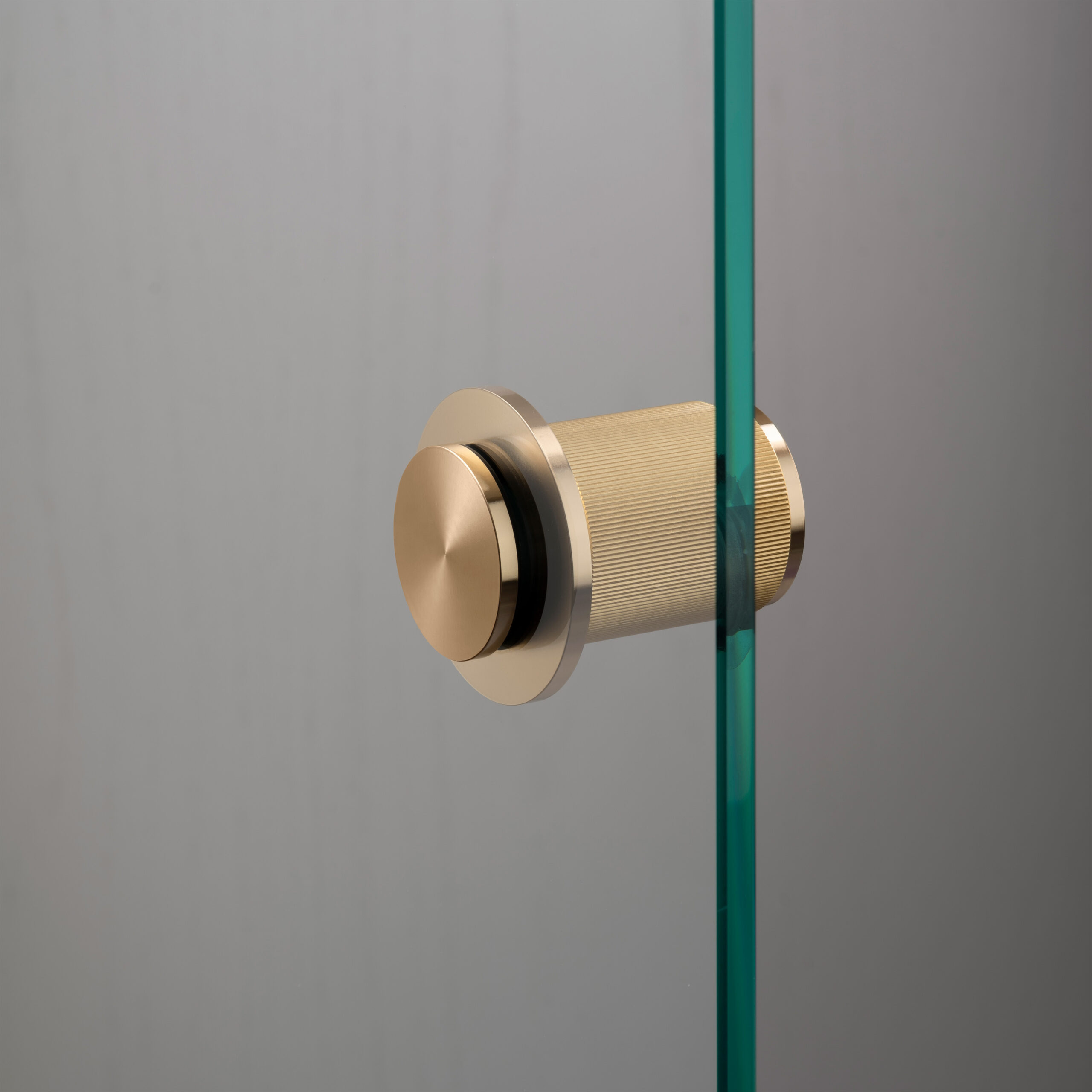 FIXED DOOR KNOB / SINGLE-SIDED / LINEAR / BRASS