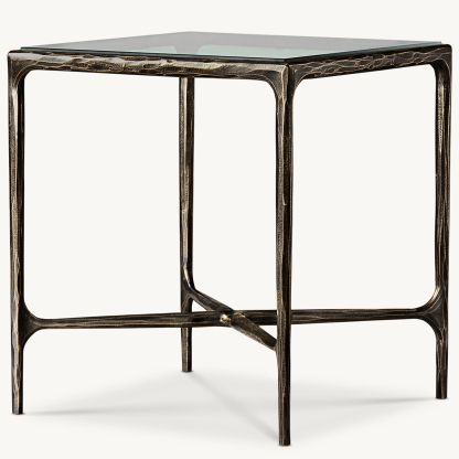 ALEXANDER GLASS SQUARE SIDE TABLE