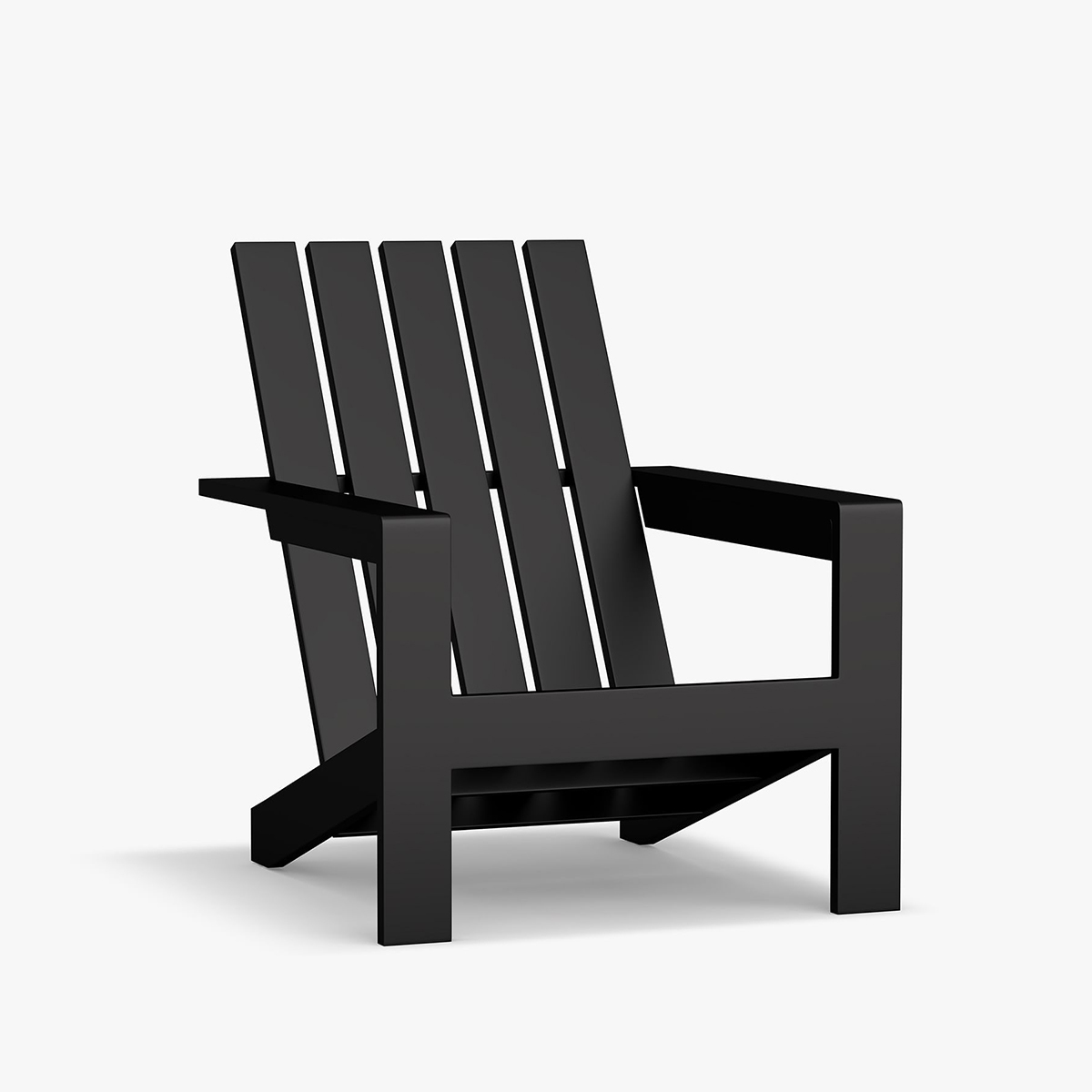 Malibu Metal Adirondack Outdoor Lounge Chair Scuethyee