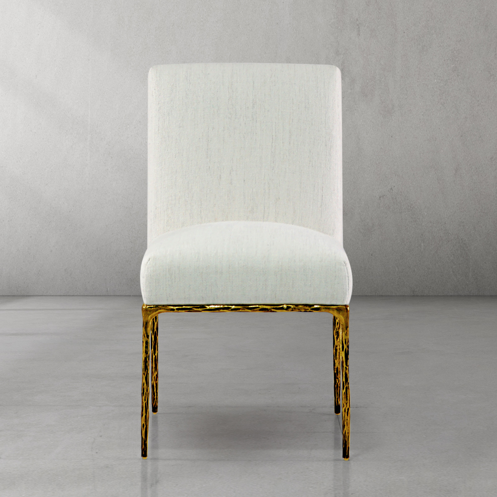 Thaddeus  Minimalist Fabric Dining Chair