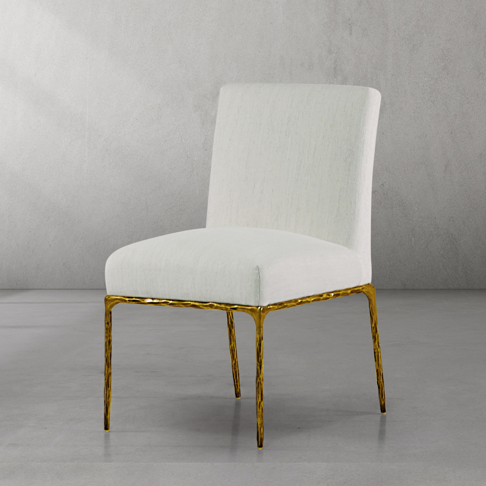 Thaddeus  Minimalist Fabric Dining Chair