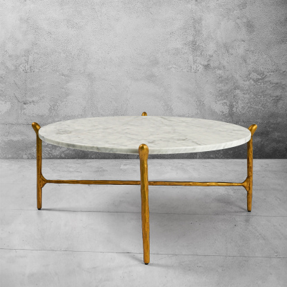 Thaddeus Marble Coffee Table & Side Table