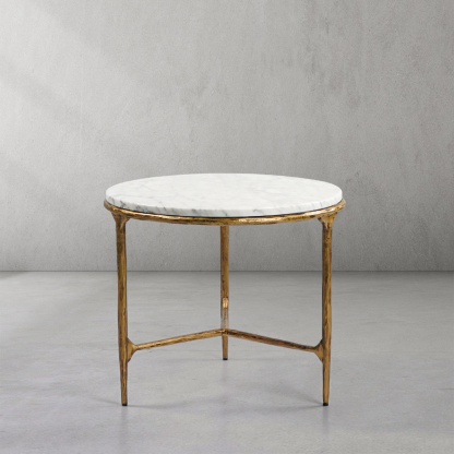 Thaddeus Marble Round Side Table