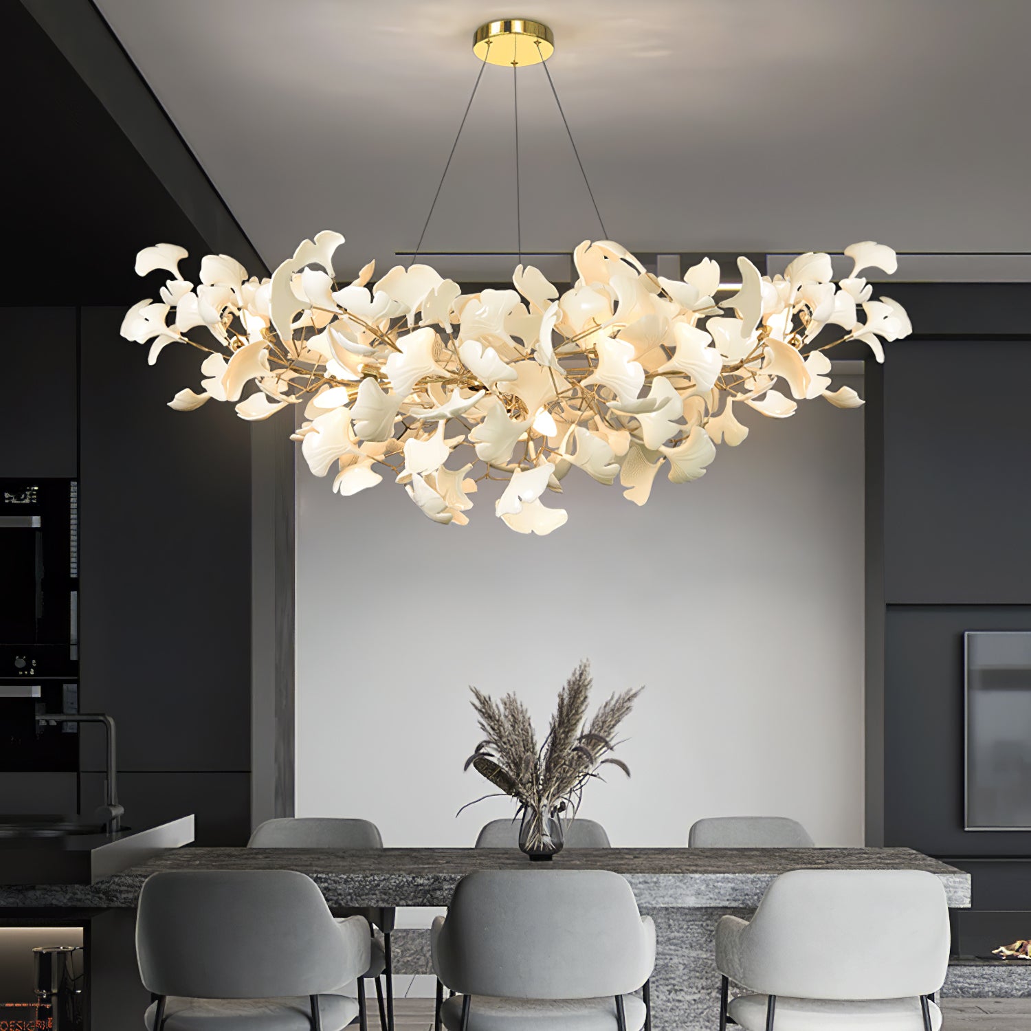 Gingko Chandelier B