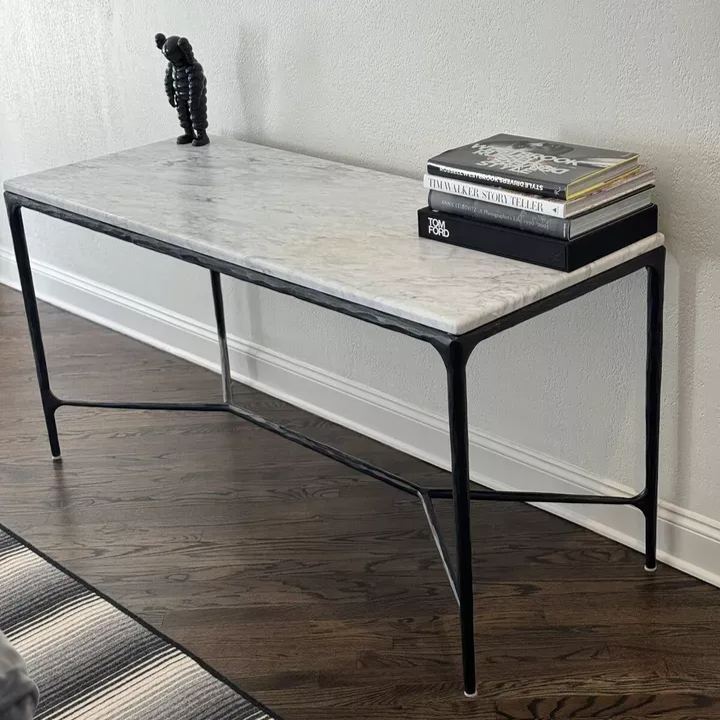 Thaddeus Marble Console Table 60"W