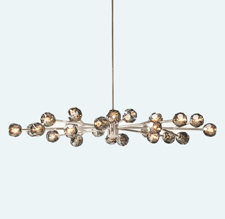 Boule Crystal Round Chandelier 72"
