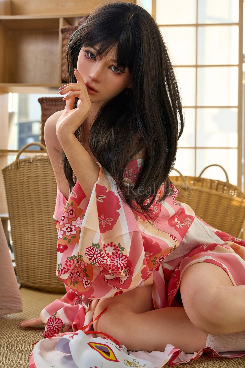Real Lady | 150cm/4ft11 Seductive Japanese Kimono Beauty Silicone Sex Doll -  Kagura 