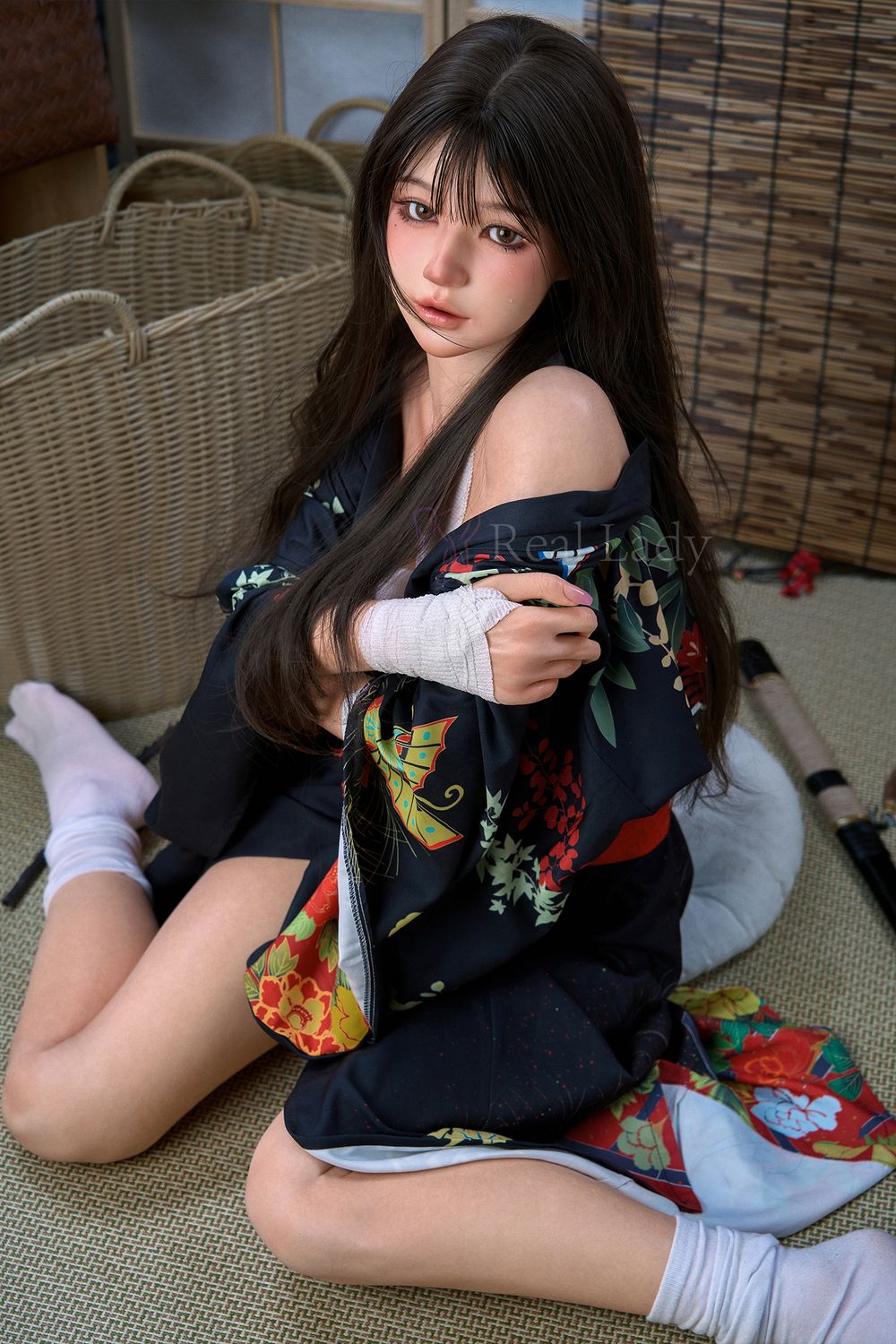 Real Lady | 150cm/4ft11 Tempting Japanese Anime Samurai Girl Silicone Sex Doll - Evie