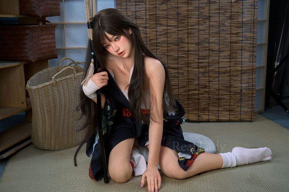 Real Lady | 150cm/4ft11 Tempting Japanese Anime Samurai Girl Silicone Sex Doll - Evie