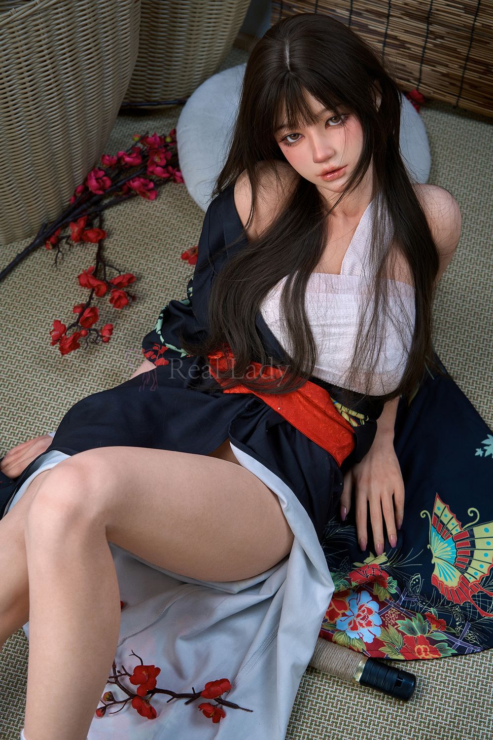 Real Lady | 150cm/4ft11 Tempting Japanese Anime Samurai Girl Silicone Sex Doll - Evie