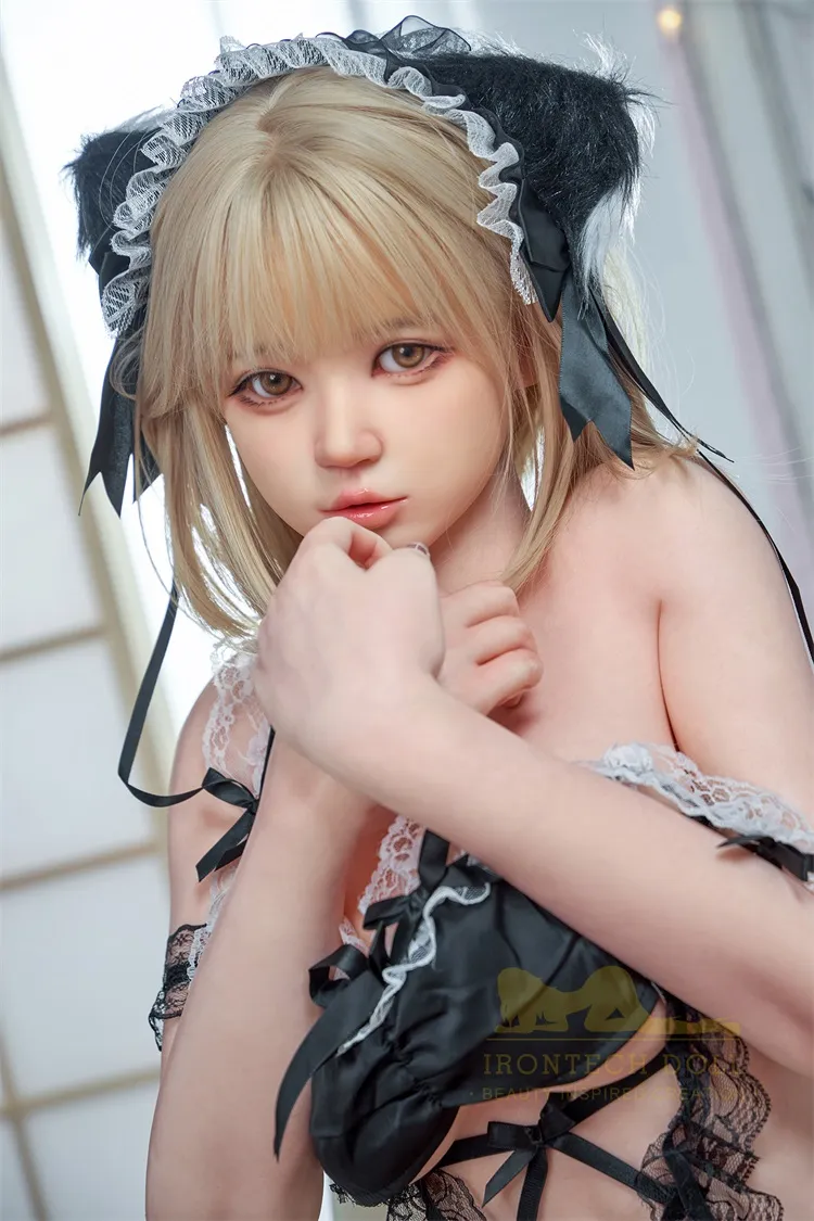 Irontech Doll | 161cm/5ft3 Charming Lolita Blonde Cosplay Lifelike Silicone Sex Doll - Liz