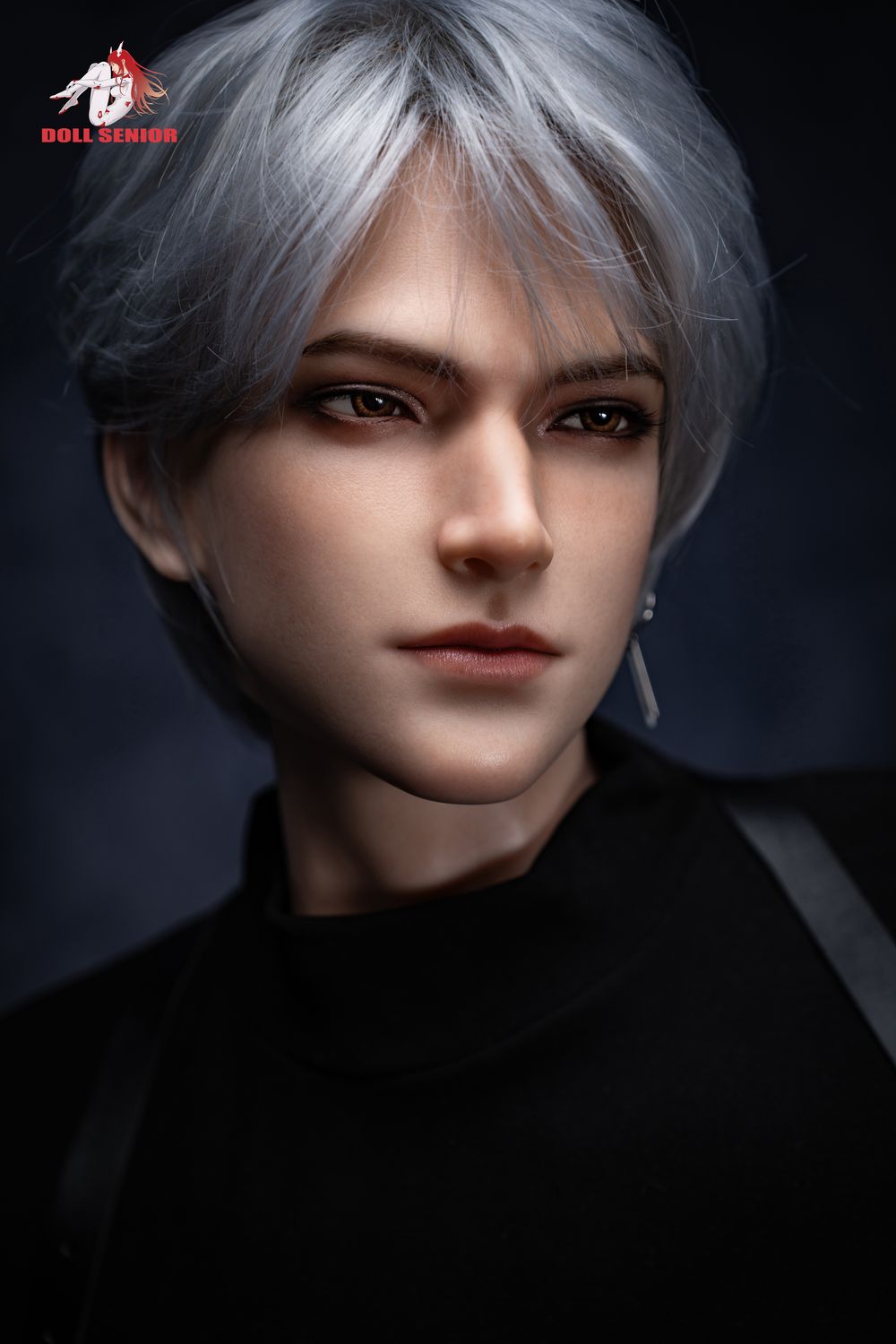 Doll Senior | 185cm/6ft1 Cold Edgy Handsome Silver‑hair Muscular Male Silicone Sex Doll - Baijin
