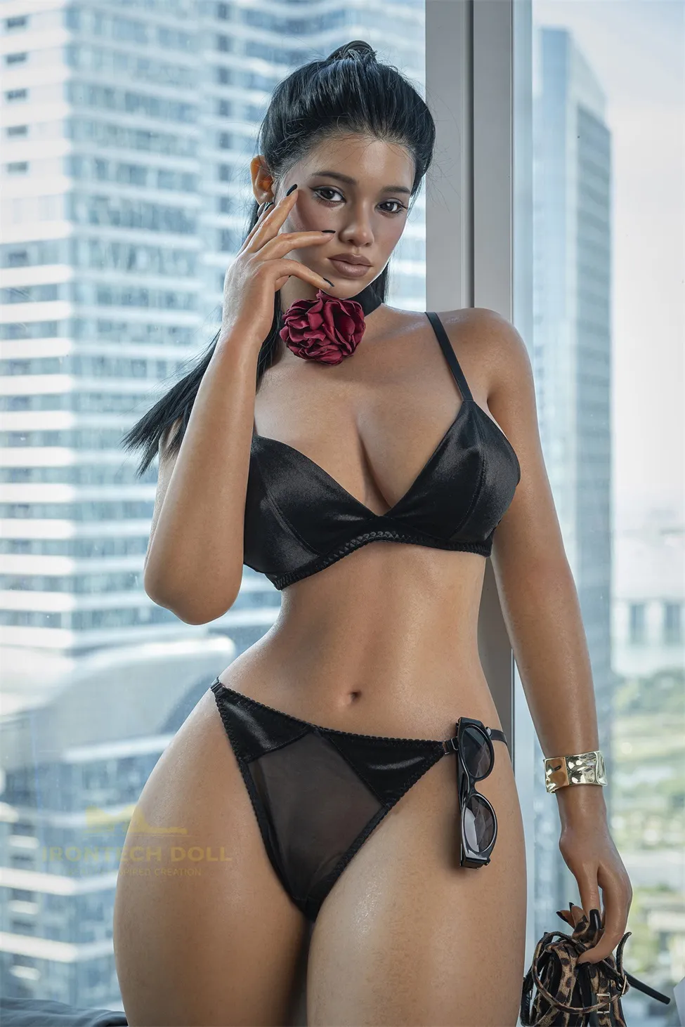 Irontech Doll | 164cm/5ft5 Dark Tanned Alluring Cold Queen Voluptuous Lifelike Silicone Sex Doll - Tyra