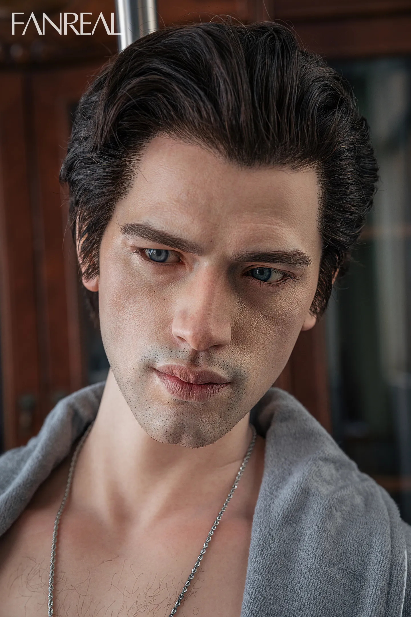 FanReal | 173cm/5ft8 Mature Elegant Handsome Muscular Male Realistic Silicone Sex Doll  - Carter 