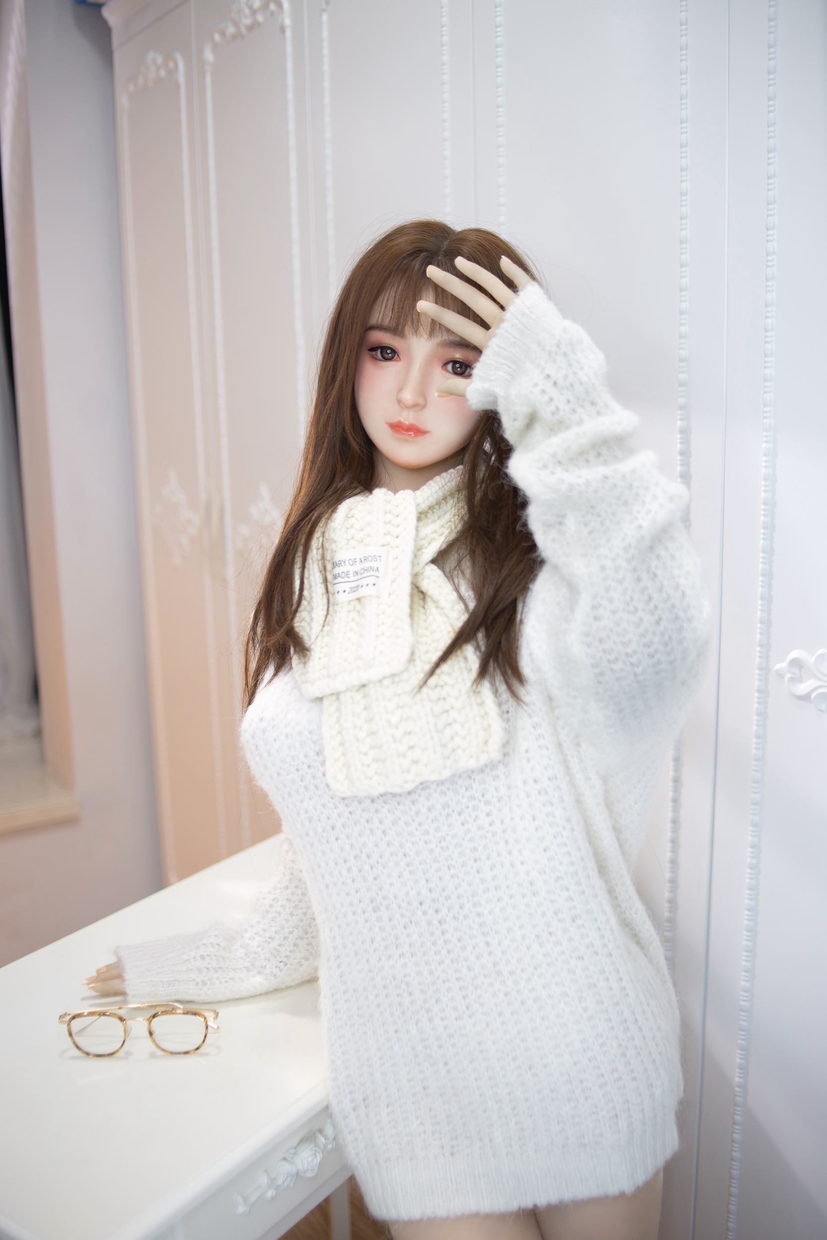 AIBEI |148cm/4ft8 Small Breast Silicone Head Doll - Odelia