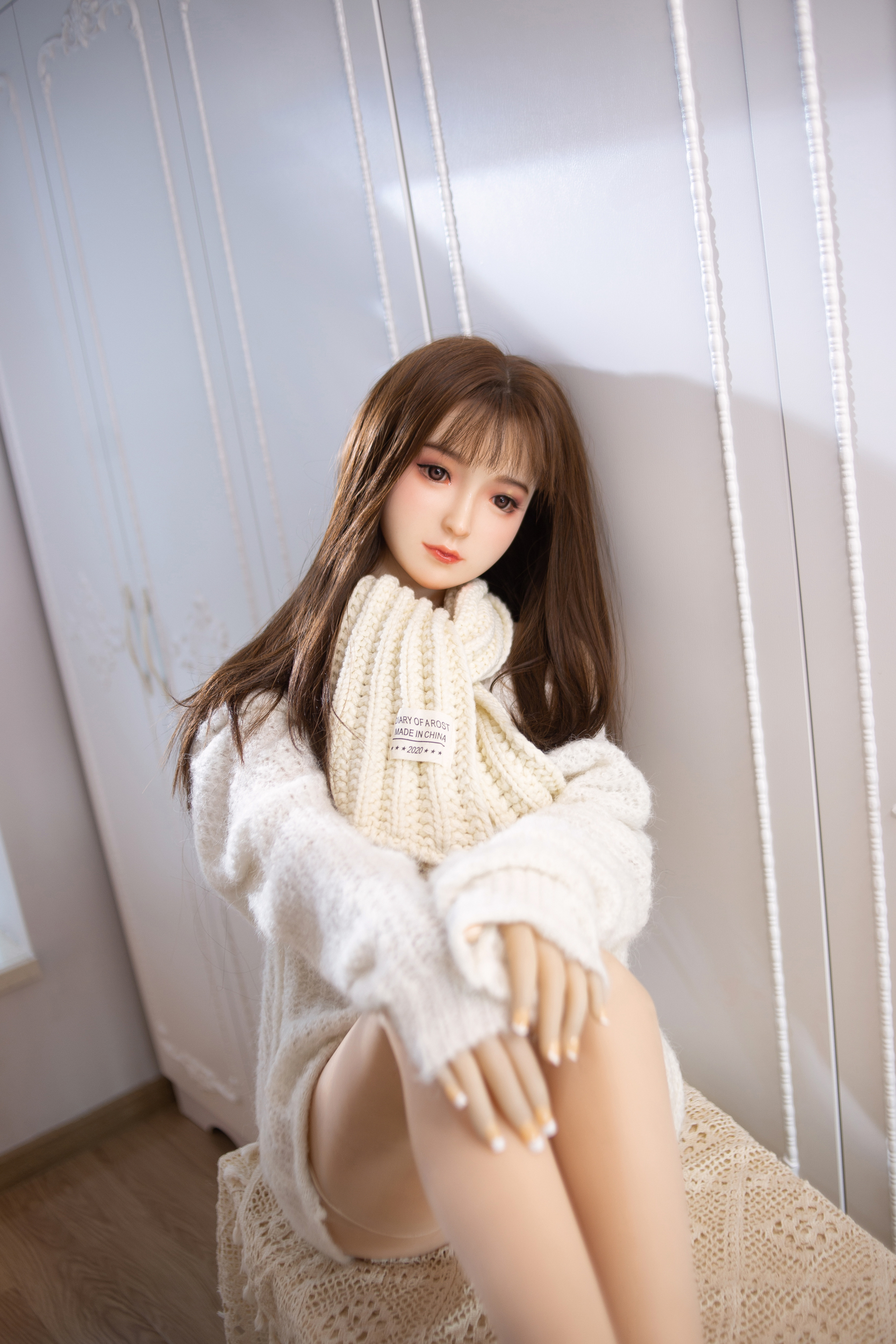AIBEI |148cm/4ft8 Small Breast Silicone Head Doll - Odelia
