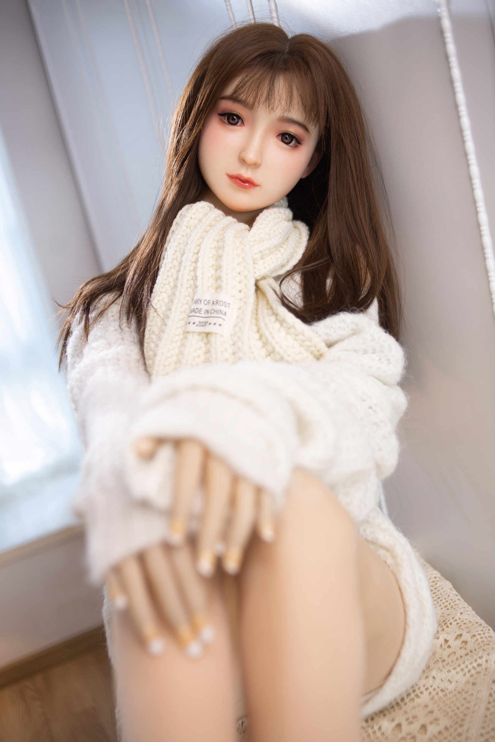 AIBEI |148cm/4ft8 Small Breast Silicone Head Doll - Odelia