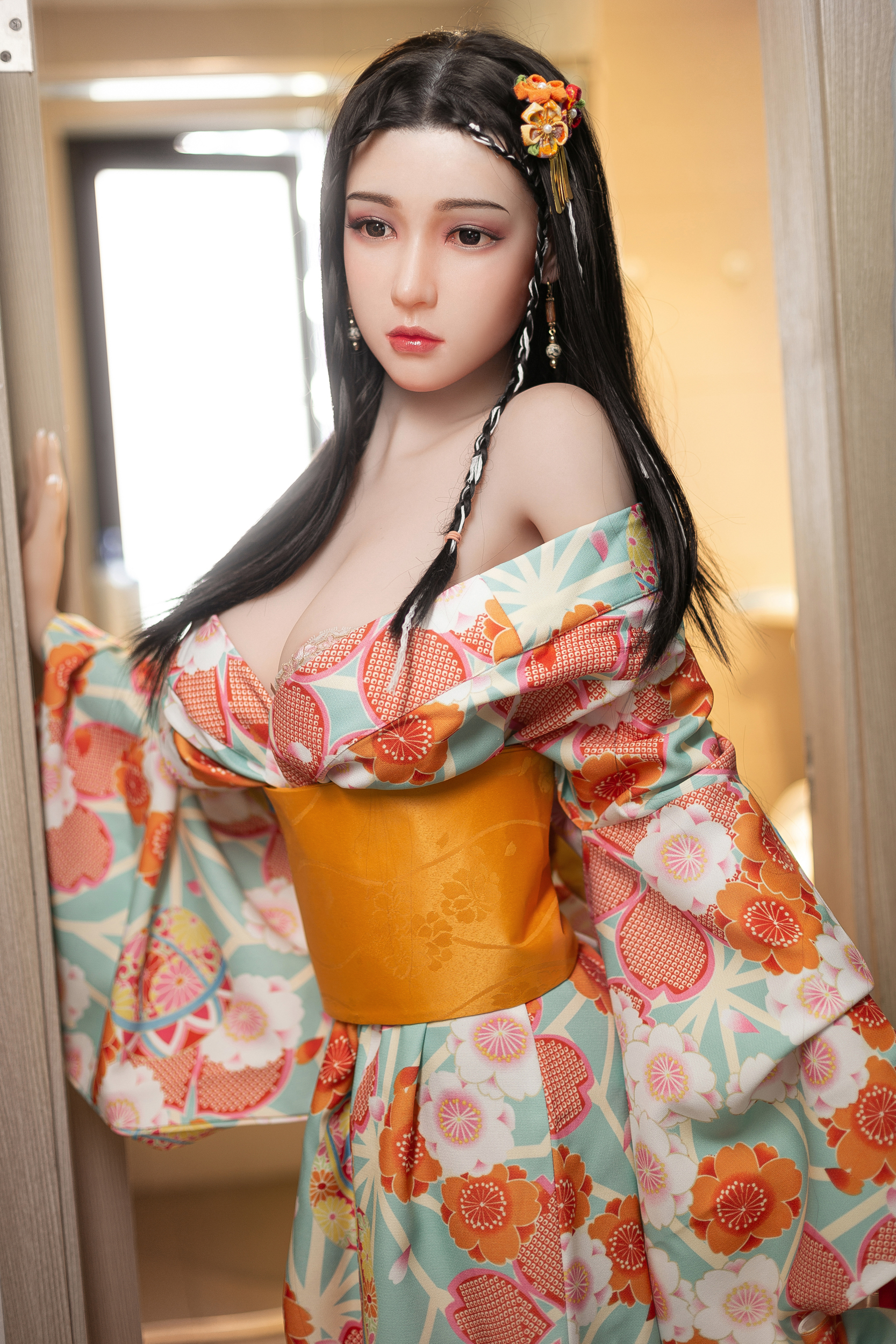  AIBEI | 158cm/5ft2 Medium Breast Silicone Head Doll - Nicole