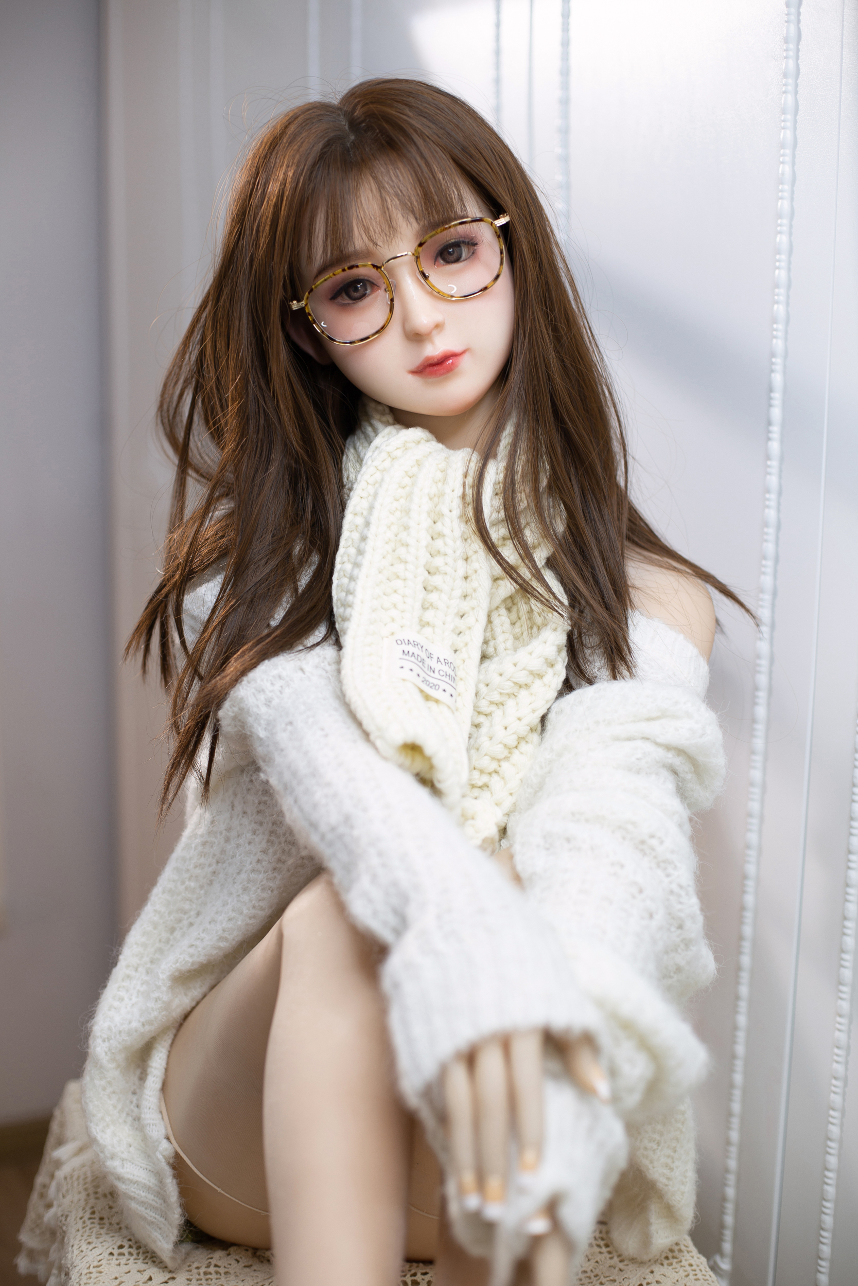 AIBEI |148cm/4ft8 Small Breast Silicone Head Doll - Odelia