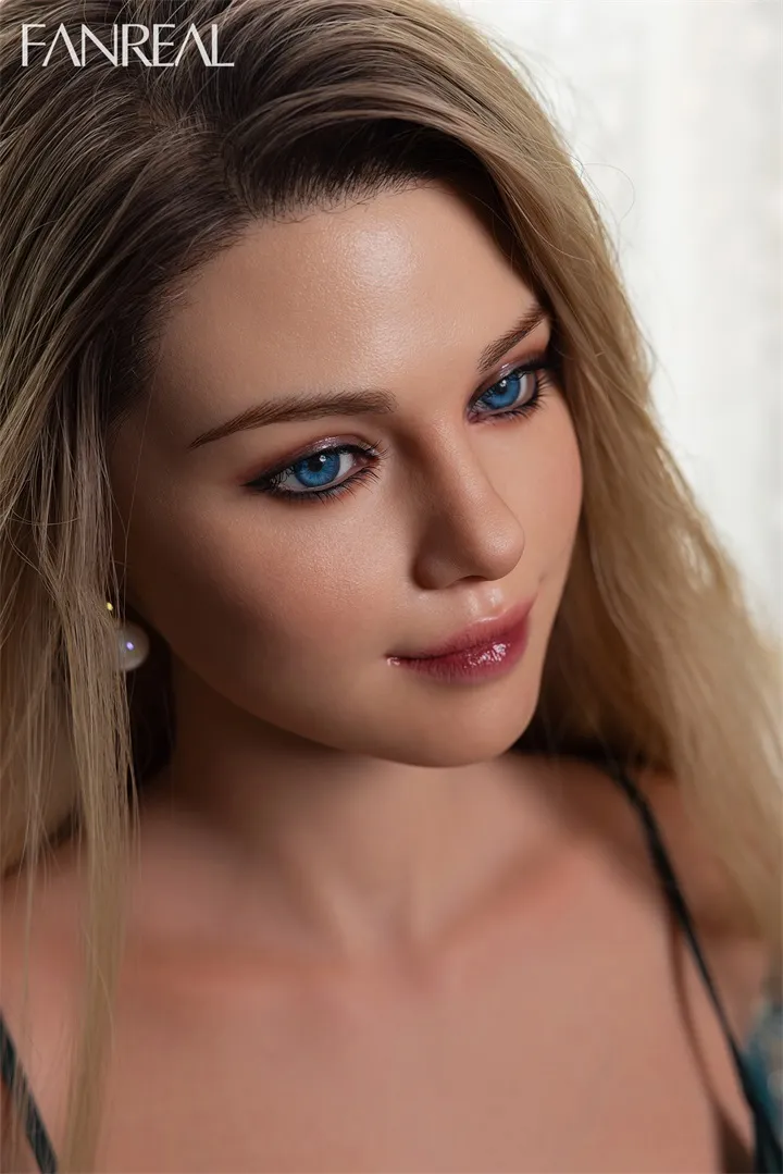 FanReal | 155cm/5ft1 Big Breasts Captivating Gentle Blonde Goddess Realistic Silicone Sex Doll - Maria