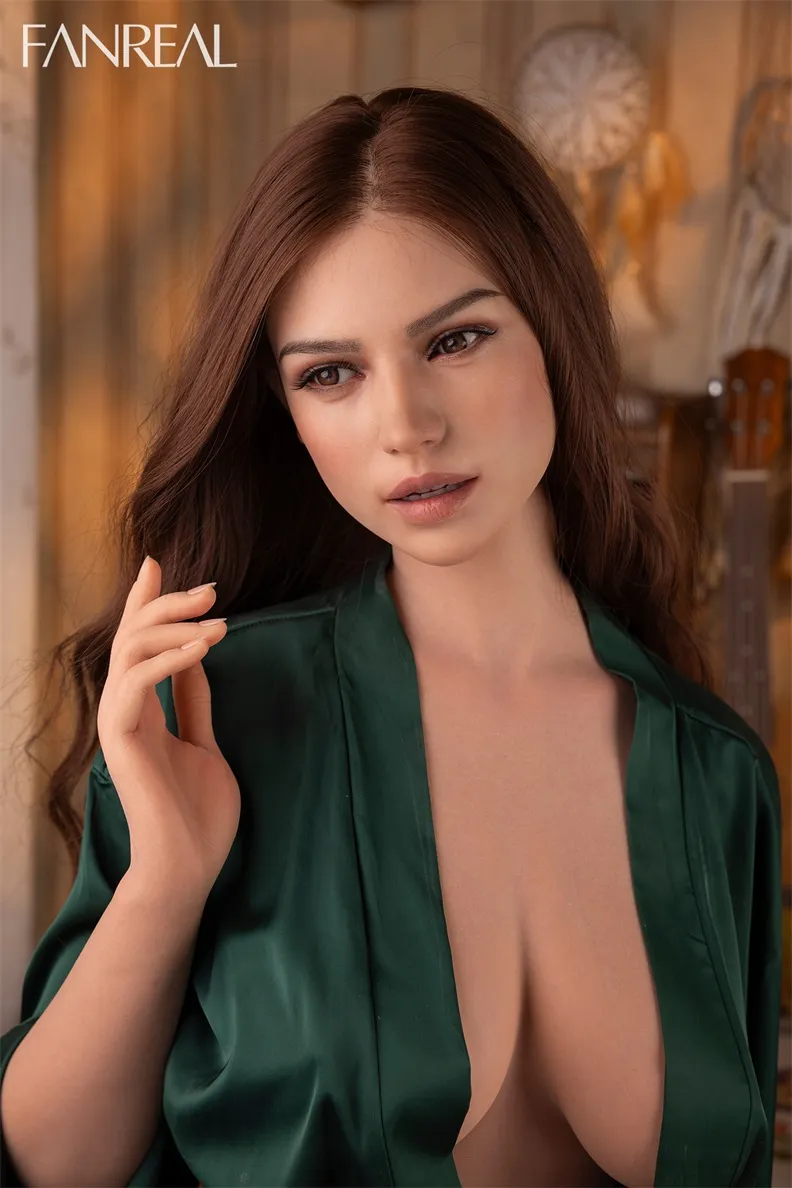 FanReal | 155cm/5ft1 Small Breasts Captivating Elegance Mature Gentle Realistic Silicone Sex Doll  - Mirella
