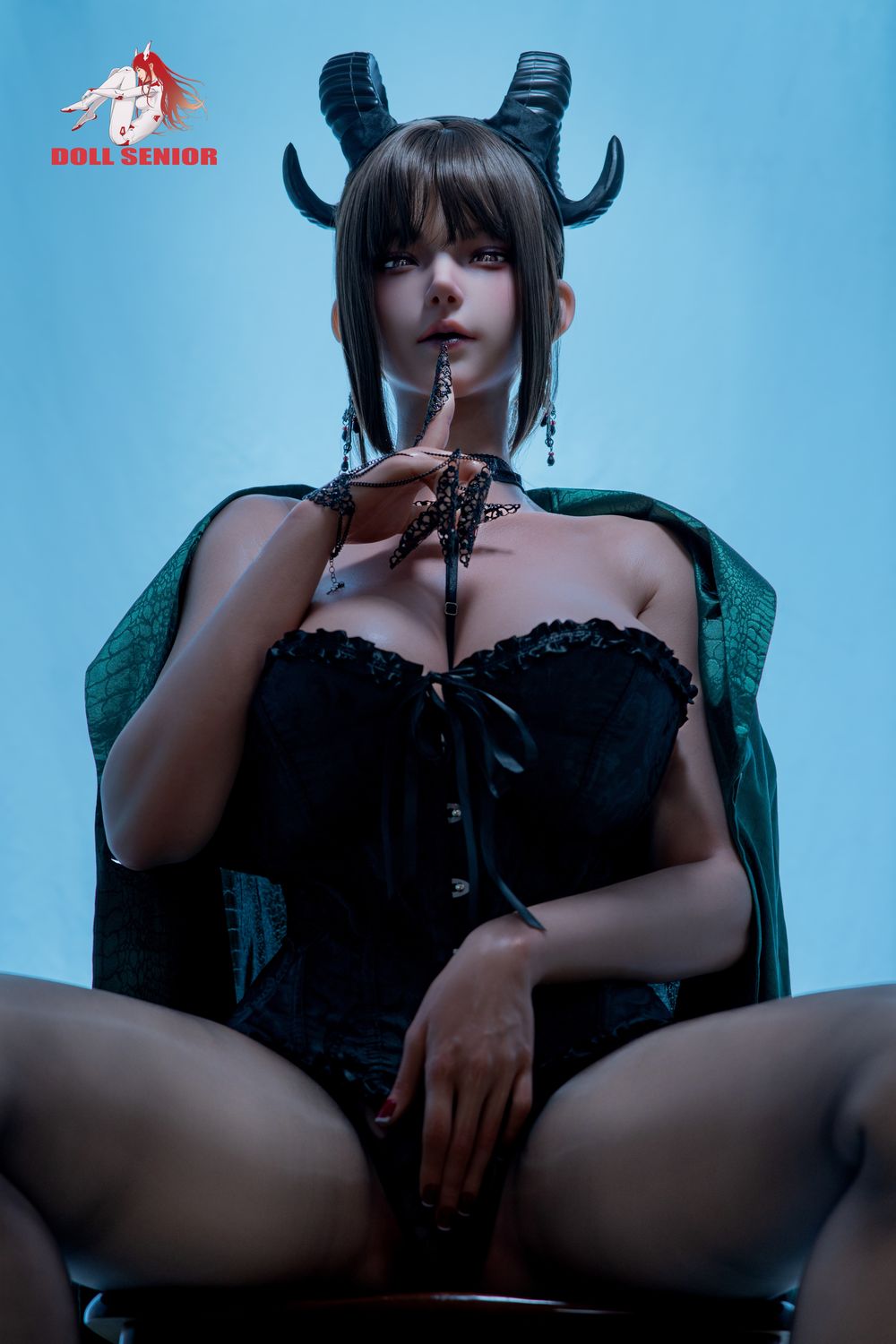 Doll Senior | 170cm/5ft7 Big Breasts Sultry Gothic Demon Queen Voluptuous Silicone Sex Doll - Capricorn