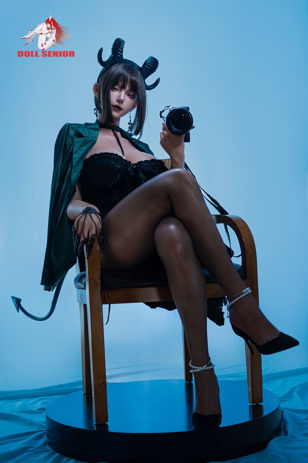 Doll Senior | 170cm/5ft7 Big Breasts Sultry Gothic Demon Queen Voluptuous Silicone Sex Doll - Capricorn