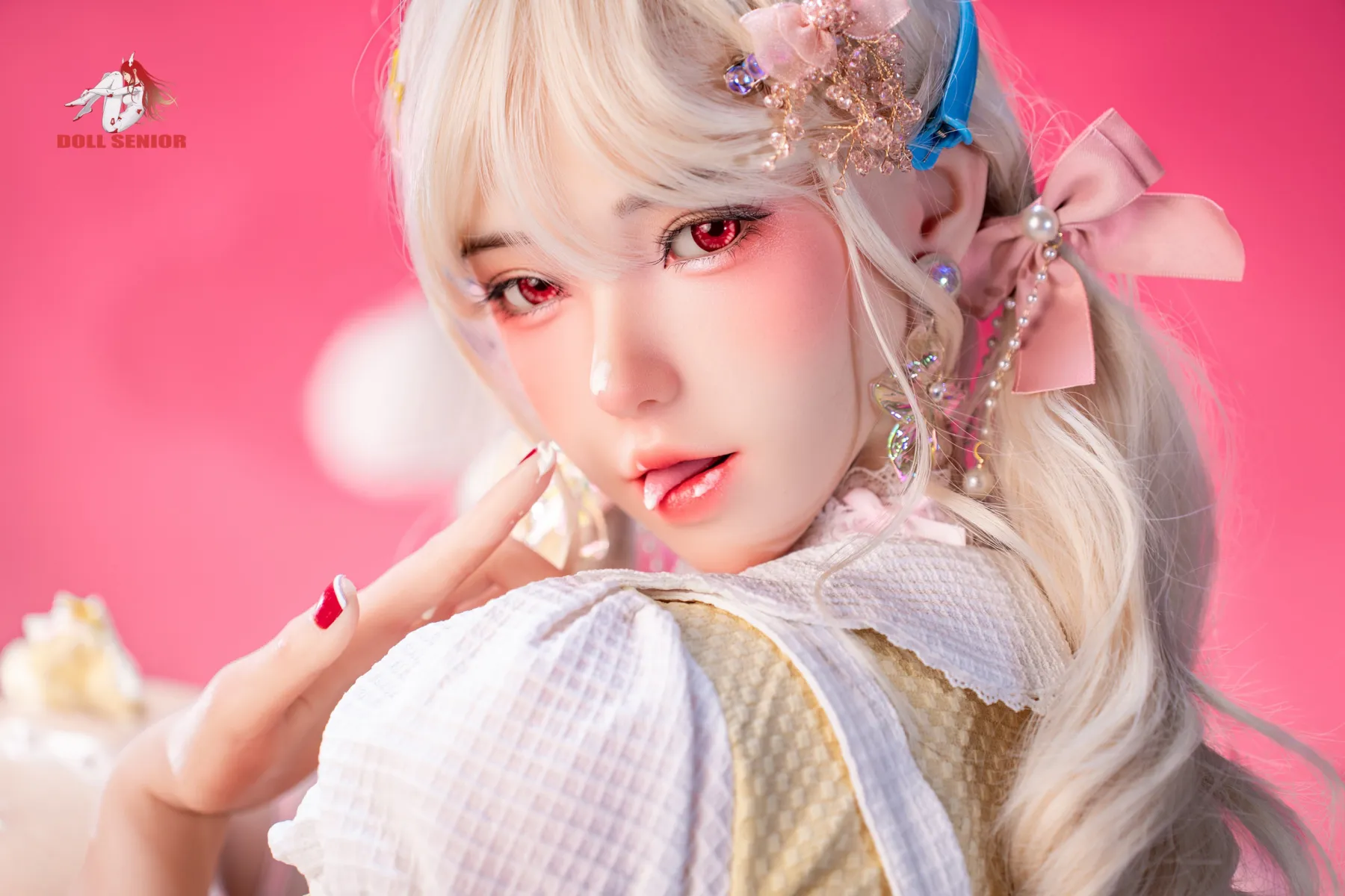 Doll Senior | 170cm/5ft7 Big Breasts Seductive Blonde Sweetheart Voluptuous Silicone Sex Doll - Linsha