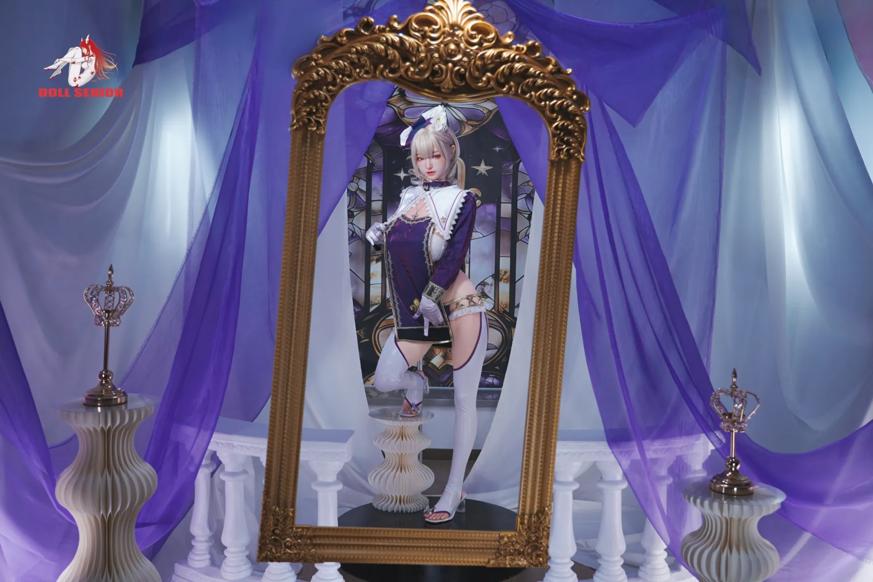 Doll Senior | 165cm/5ft5 Big Breasts Seductive Anime Nun Cosplay Silicone Sex Doll - Virgo